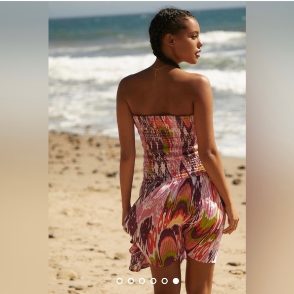 Anthropologie Pink and Purple Textured Dress - Picture 3 of 9